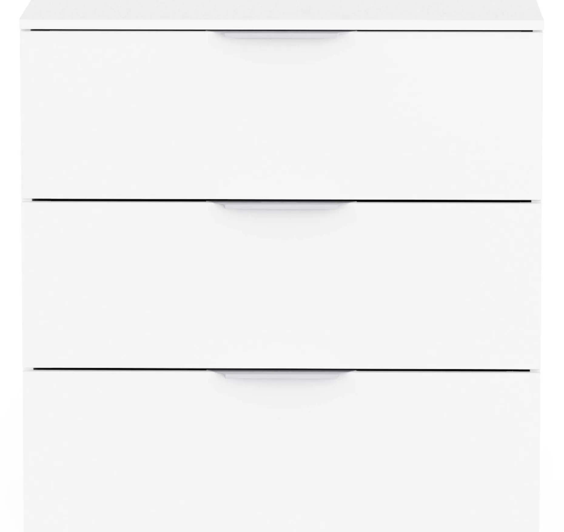 Kommode Micheline - 80x41x81cm - 3 Schubladen - weiß