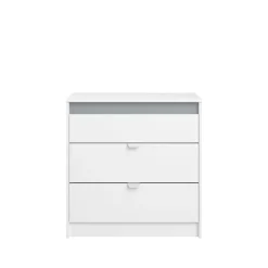 Kinder Parisot Kommode Rue 78 cm mit 3 Schubladen - /grau oder /rosa