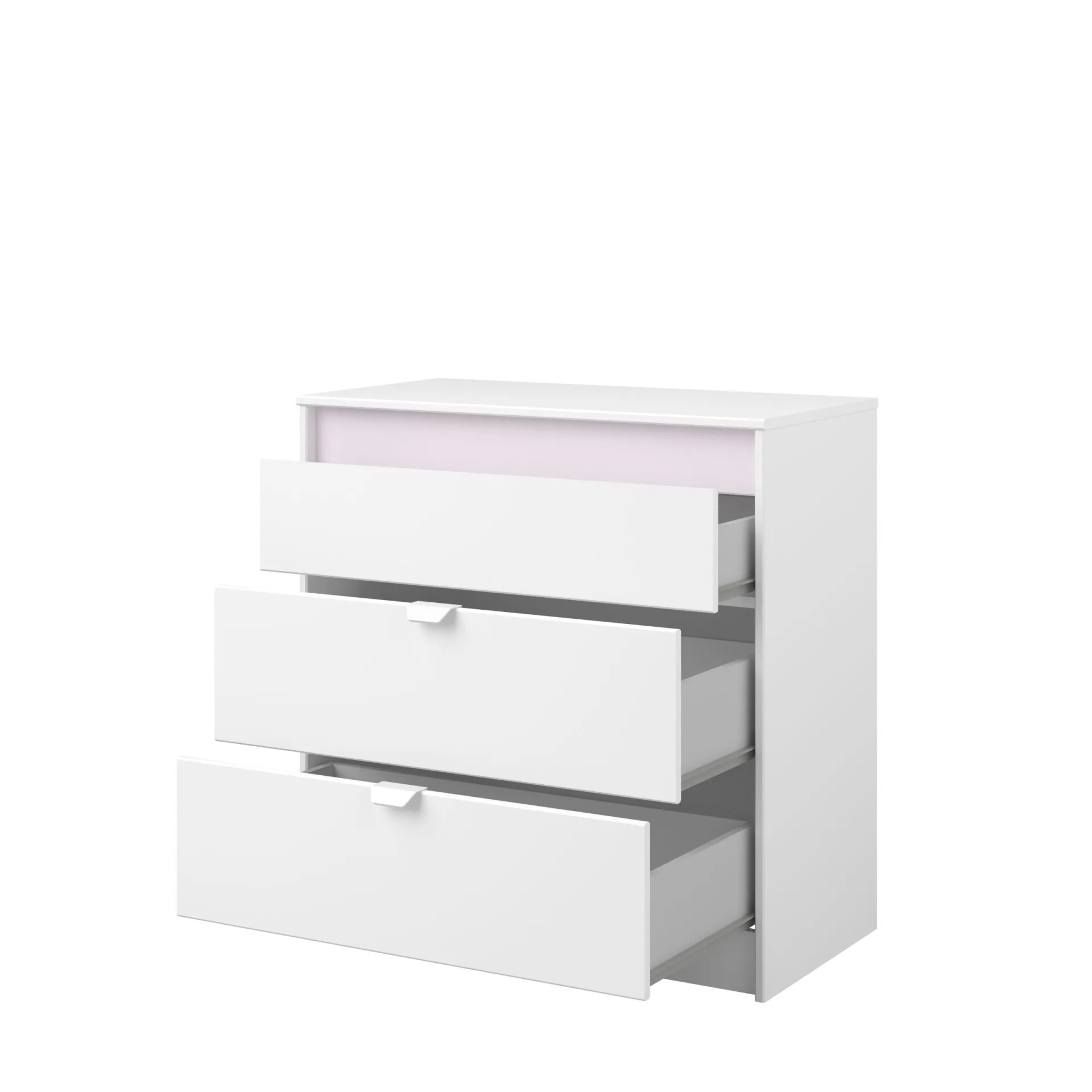 Kinder Parisot Kommode Rue 78 cm mit 3 Schubladen - /grau oder /rosa