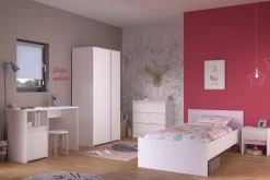 Kinder Parisot Kommode Rue 78 cm mit 3 Schubladen - /grau oder /rosa