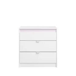 Kinder Parisot Kommode Rue 78 cm mit 3 Schubladen - /grau oder /rosa