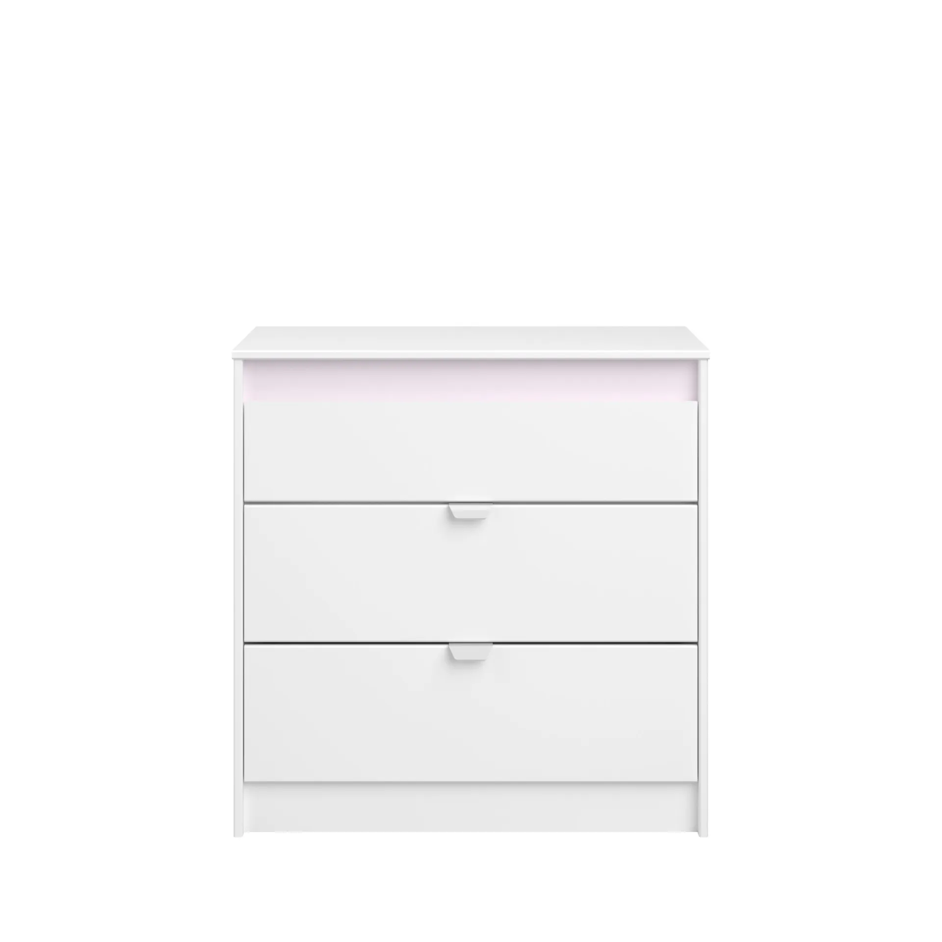 Kinder Parisot Kommode Rue 78 cm mit 3 Schubladen - /grau oder /rosa