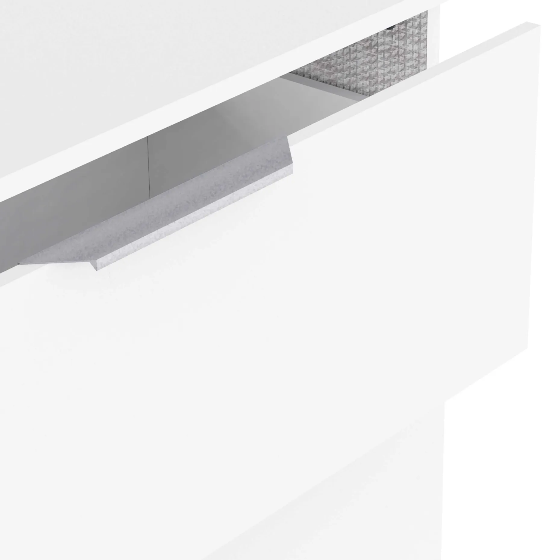 Kommode Spectre - 151x41x81cm - 6 Schubladen - weiß