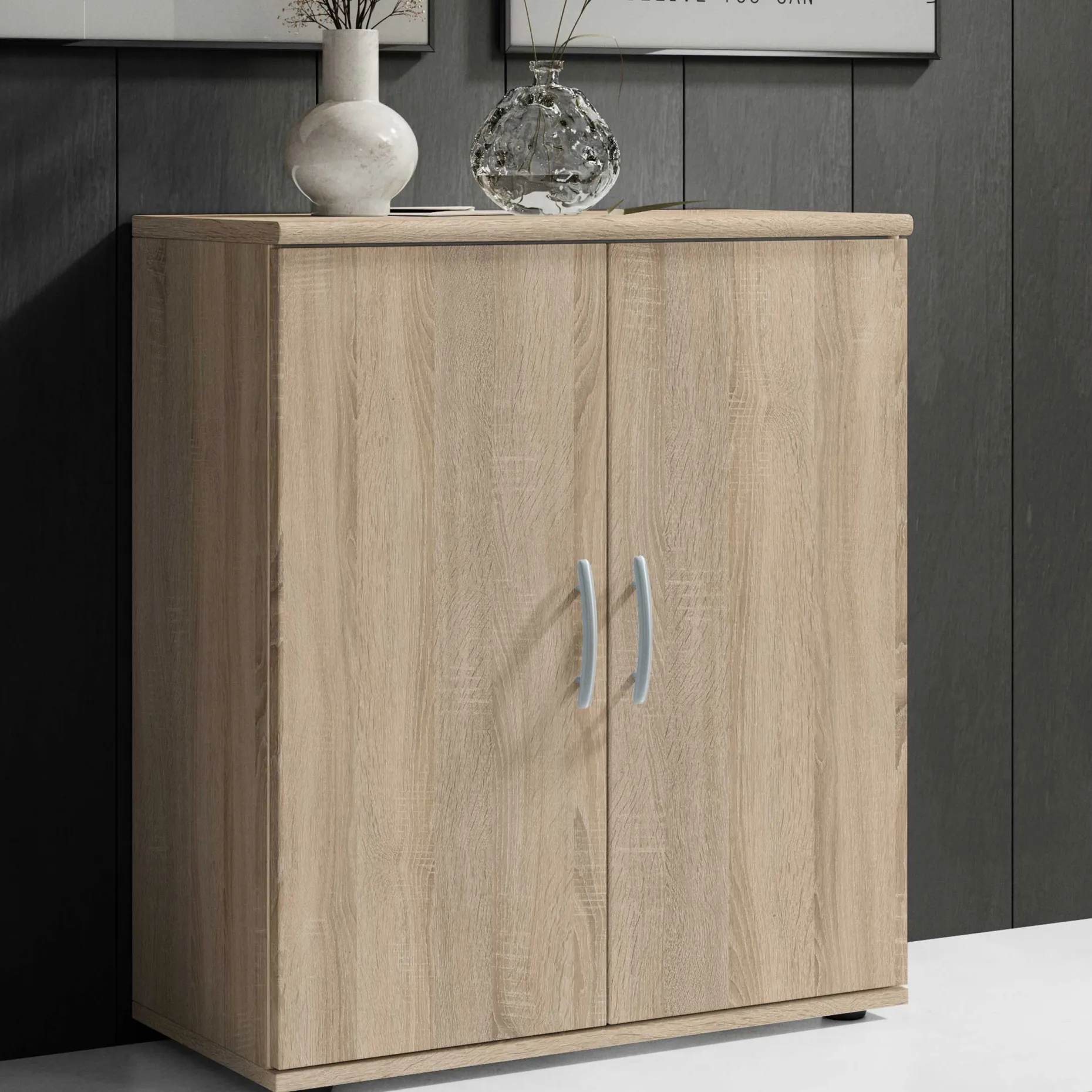 Kommode Viviane 60cm mit 2 Türen - Eiche