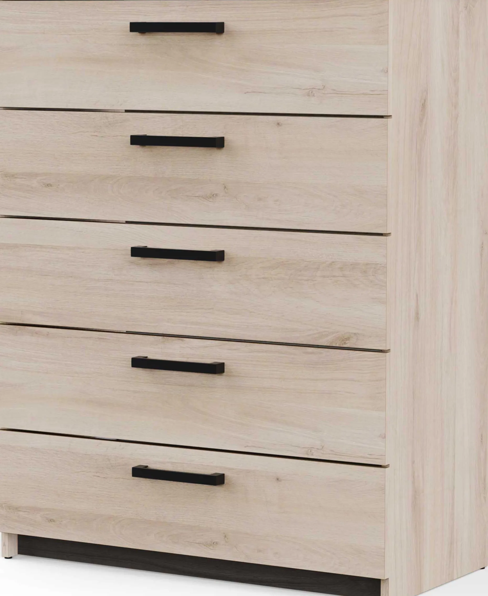 Kommode Watson - 80x41x102cm - 5 Schubladen - Eiche Dekor