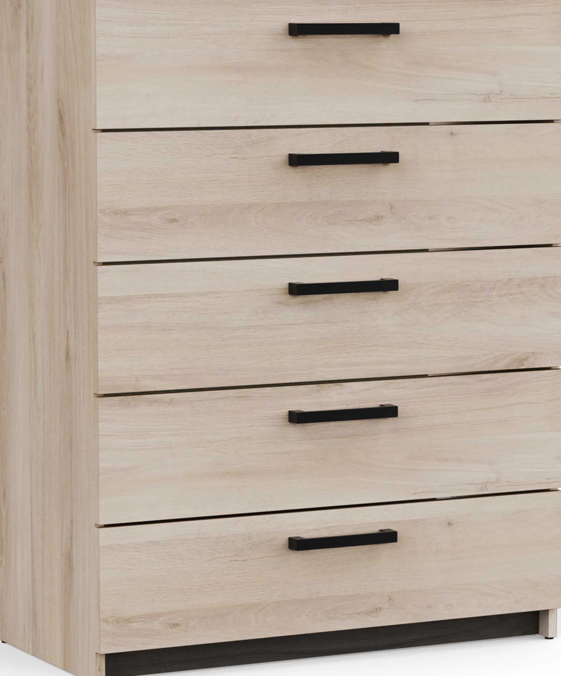 Kommode Watson - 80x41x102cm - 5 Schubladen - Eiche Dekor