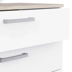 Kommode Watson - 80x41x102cm - 5 Schubladen - weiß