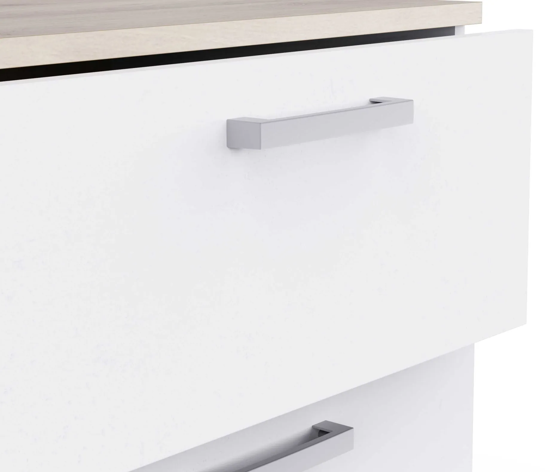 Kommode Watson - 119x41x81cm - 6 Schubladen - weiß