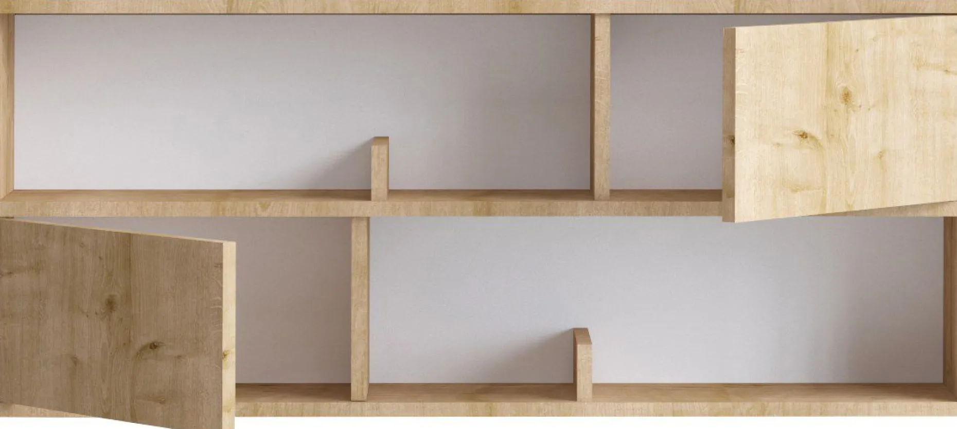 Konsole Flora - 100% MELAMINE - Eiche - 120 x 50 x 22 cm
