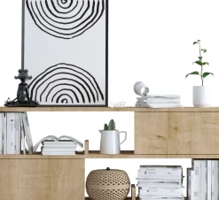 Konsole Flora - 100% MELAMINE - Eiche - 120 x 50 x 22 cm