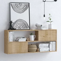 Konsole Flora - 100% MELAMINE - Eiche - 120 x 50 x 22 cm
