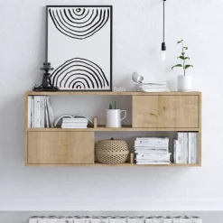 Konsole Flora - 100% MELAMINE - Eiche - 120 x 50 x 22 cm