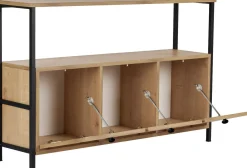 Emob Konsole Solace - 100% MELAMINE - Eiche - 77 x 30 x 120 cm
