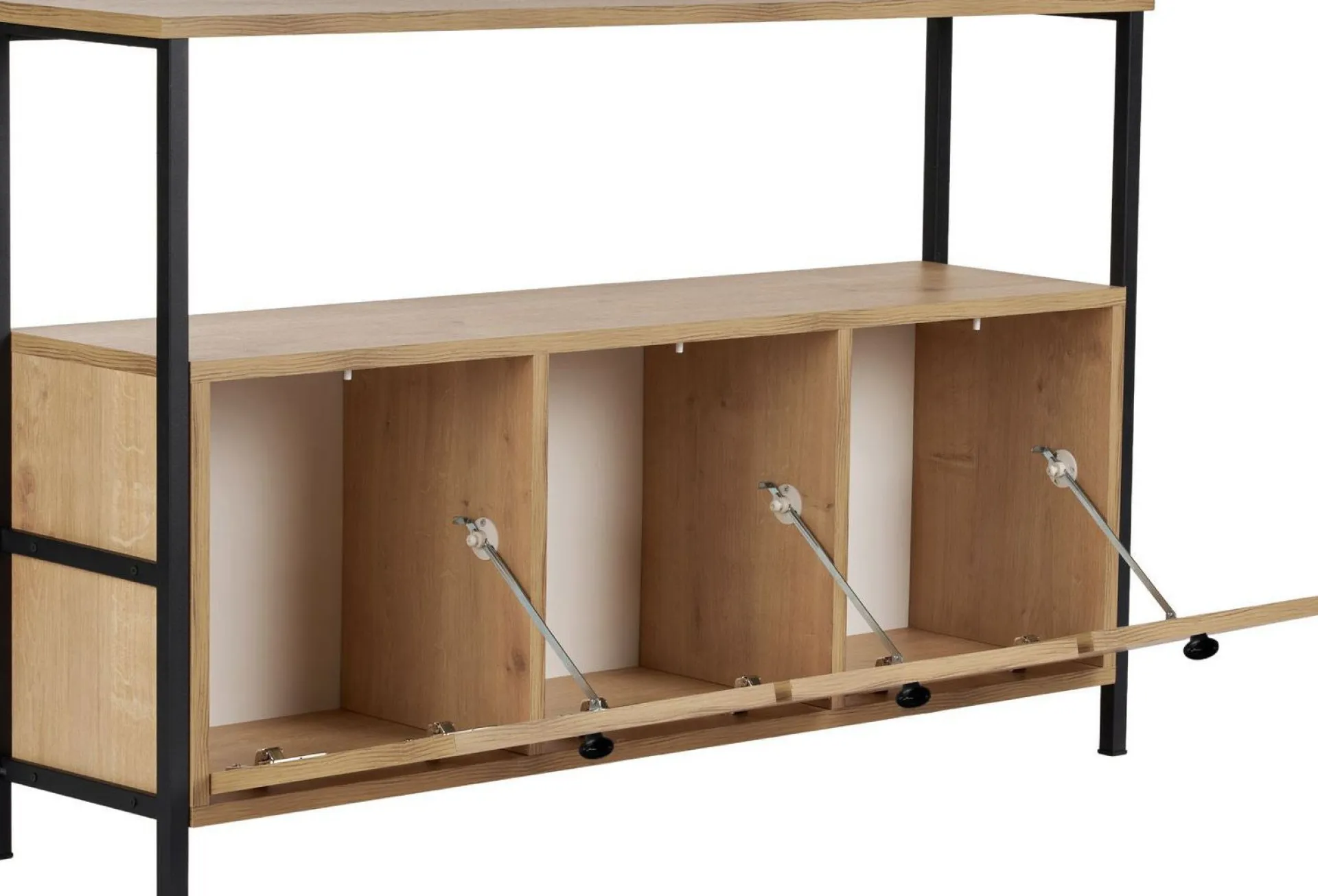Emob Konsole Solace - 100% MELAMINE - Eiche - 77 x 30 x 120 cm