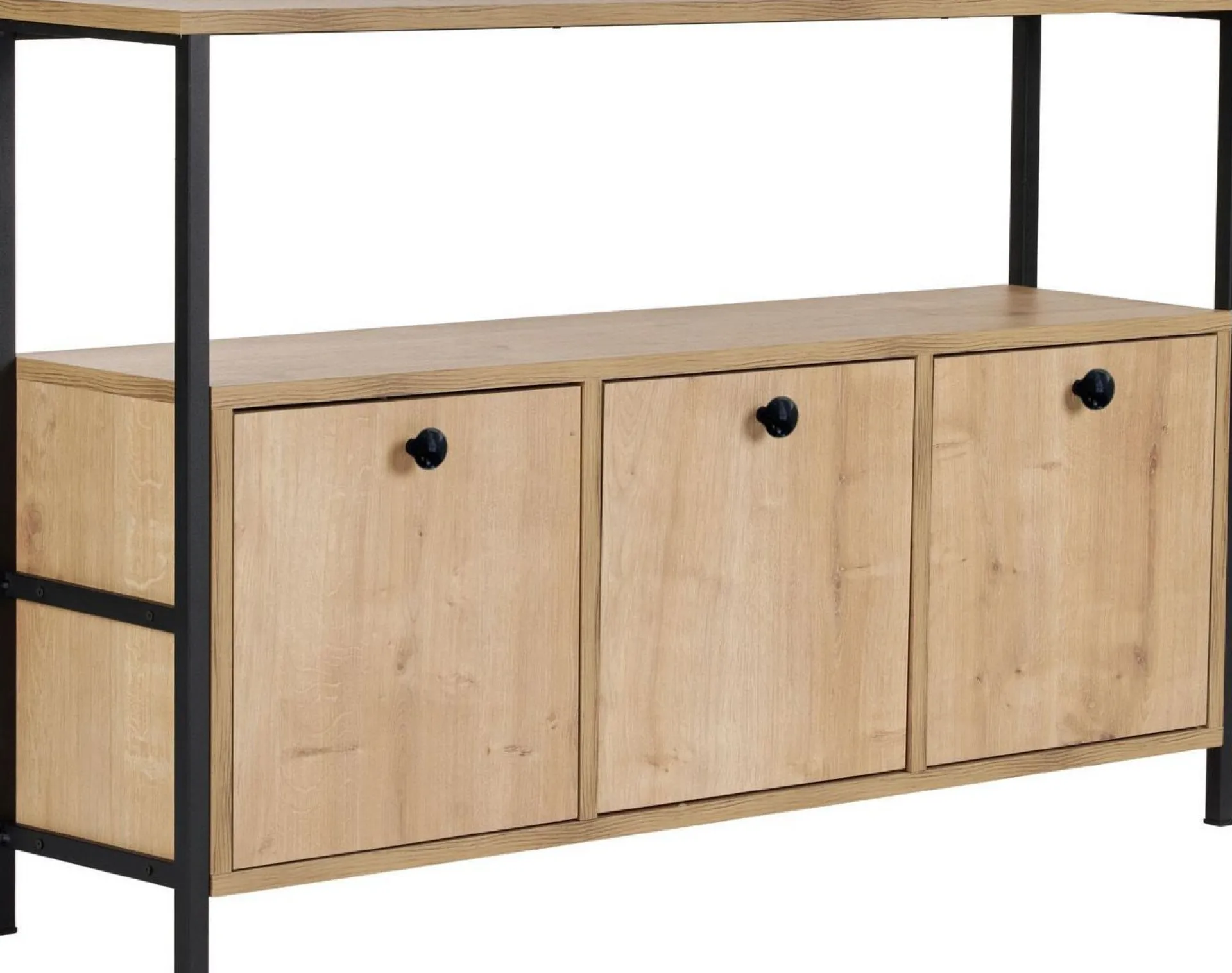 Emob Konsole Solace - 100% MELAMINE - Eiche - 77 x 30 x 120 cm