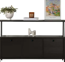 Emob Konsole Solace - 100% MELAMINE - Holz - 77 x 30 x 120 cm