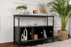 Emob Konsole Solace - 100% MELAMINE - Holz - 77 x 30 x 120 cm