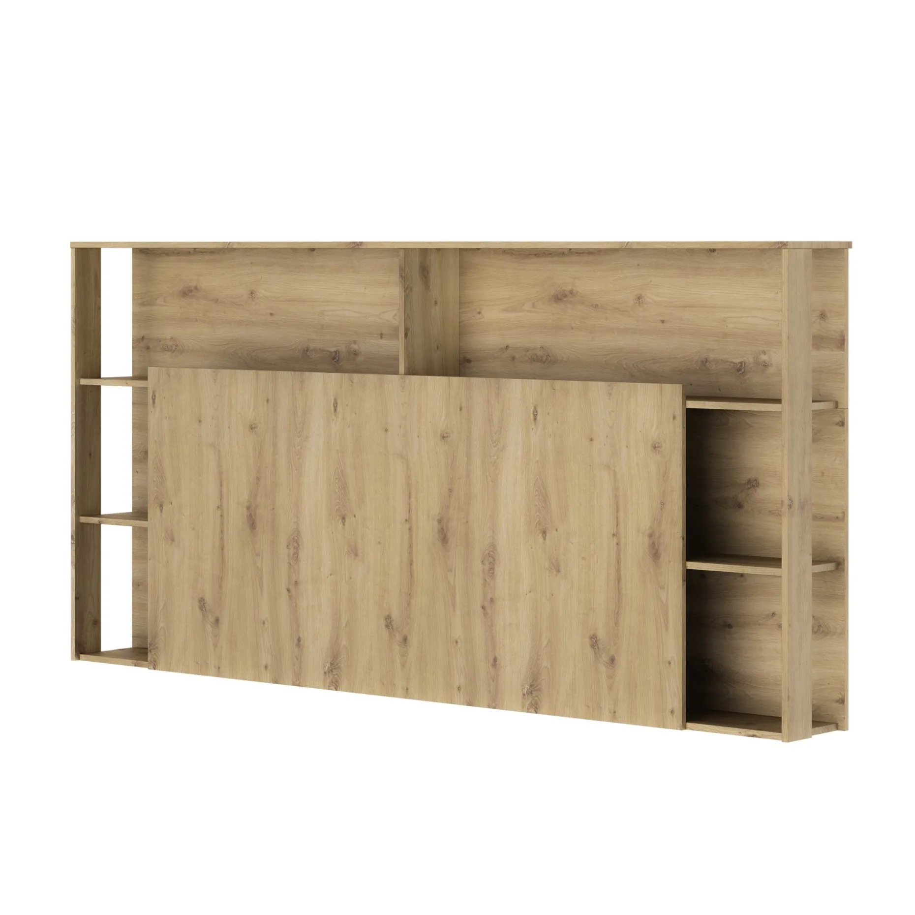 Kopfteil mit Stauraum Genaro | 218 x 25 x 106 cm | Artisan Oak