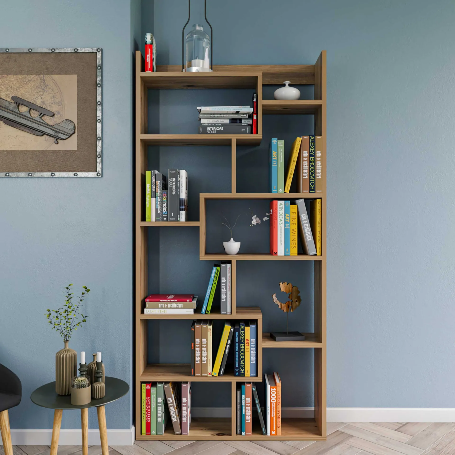 Emob Kuttap Bücherregal | 100 % MELAMIN | Kiefer