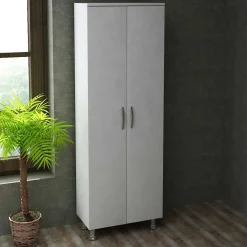 Lagerschrank Arizona - 59x31x161cm - 2 Türen - weiß