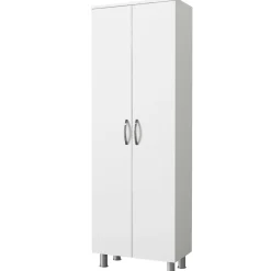 Lagerschrank Arizona - 59x31x161cm - 2 Türen - weiß