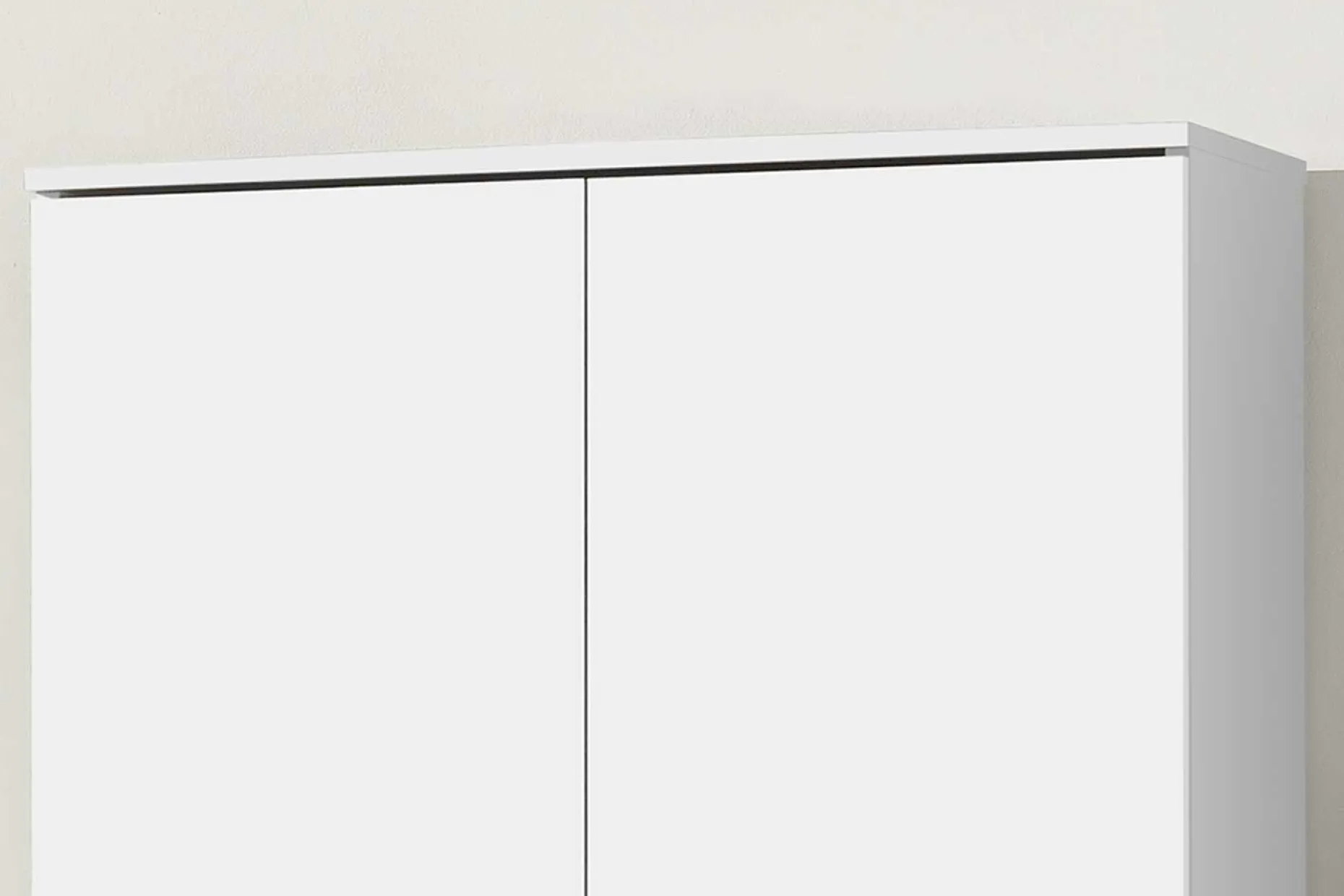 Lagerschrank Ray 80cm mit 2 Türen und 4 Einlegeböden - weiß
