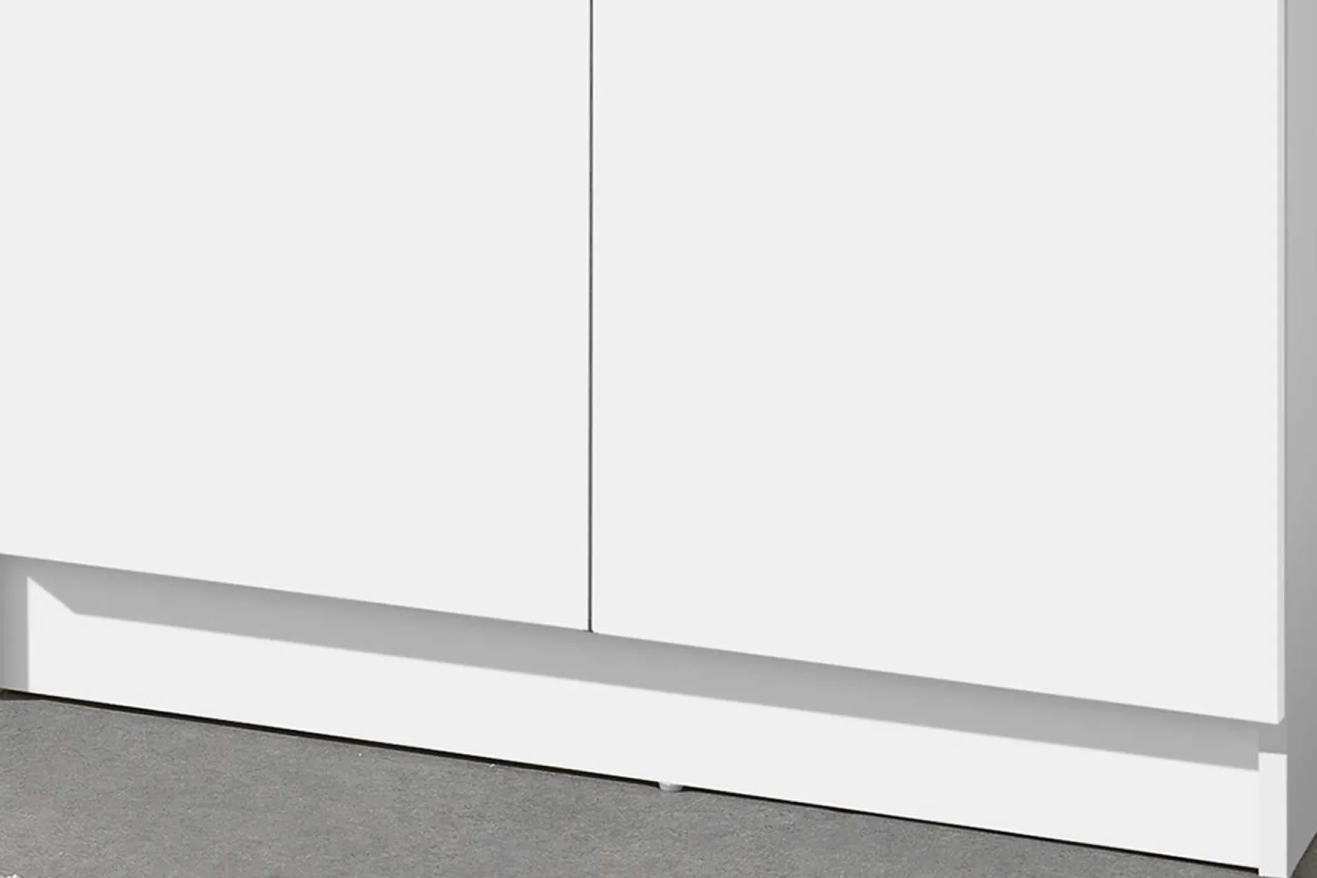 Lagerschrank Ray 80cm mit 2 Türen und 4 Einlegeböden - weiß