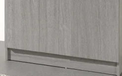 Lagerschrank Ray 80cm mit 2 Türen und 4 Einlegeböden - Eiche grau