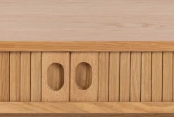 Emob Langley Schreibtisch - 100x50x75 cm - mit Ablagefläche - Eichenfurnier