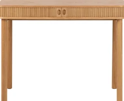 Emob Langley Schreibtisch - 100x50x75 cm - mit Ablagefläche - Eichenfurnier