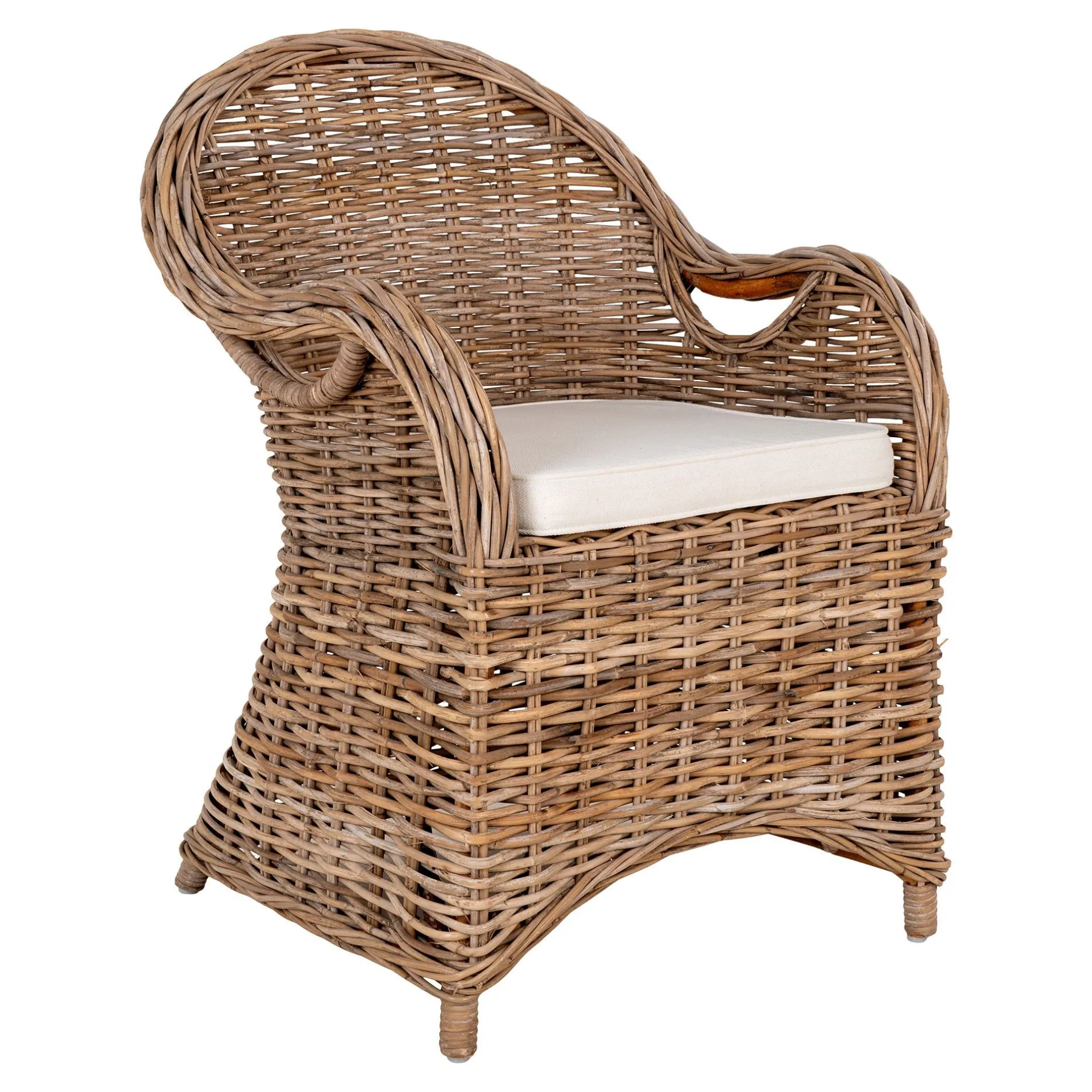 House Nordic Larisa Gartenstuhl - Kubu/ | Rattan und Stahl