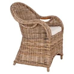 House Nordic Larisa Gartenstuhl - Kubu/ | Rattan und Stahl
