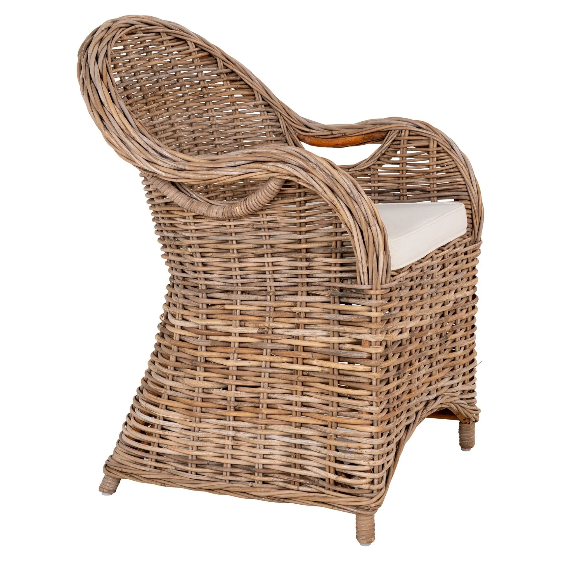 House Nordic Larisa Gartenstuhl - Kubu/ | Rattan und Stahl