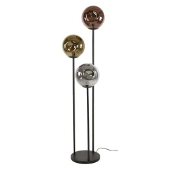Emob LarsStehleuchte -Gold, Kupfer und Chromglas