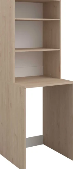 Laundry Waschmaschinenschrank - 65x60x184cm - mit 2 Einlegeböden - Eiche Dekor
