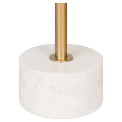 House Nordic Lecco Beistelltisch - Messing/Marmor | Ø51x52 cm