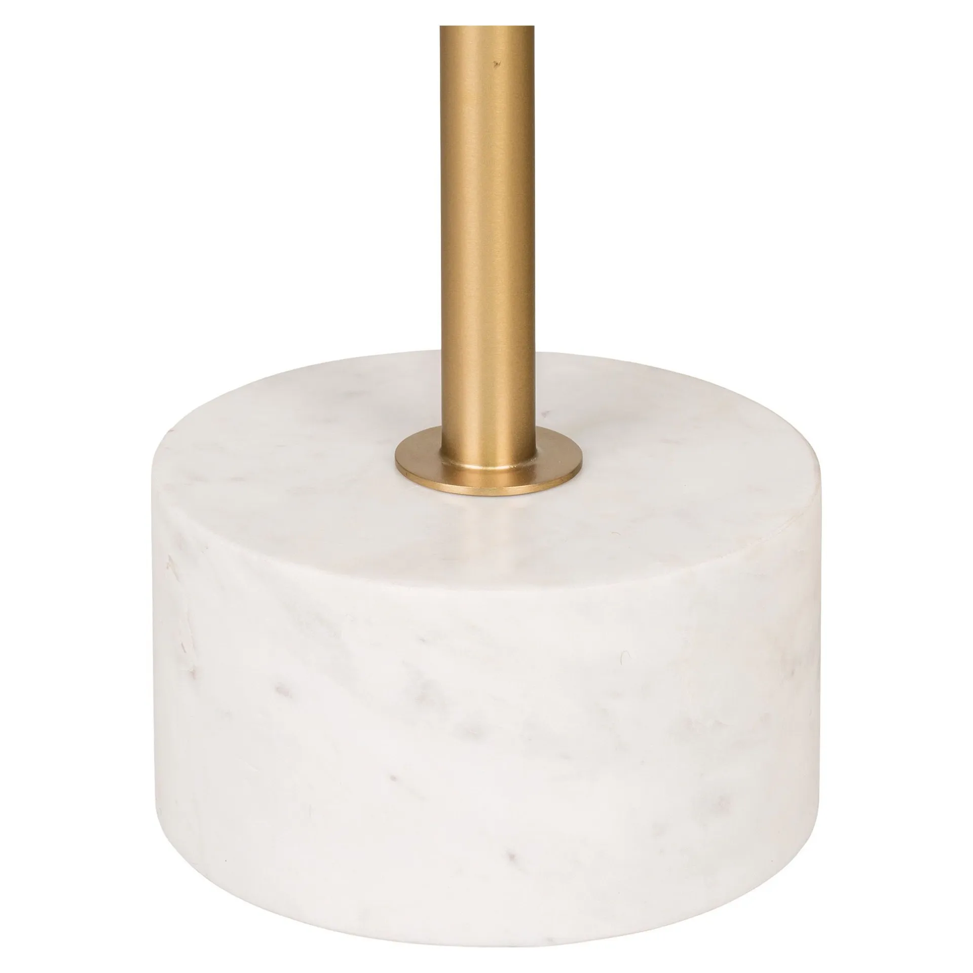 House Nordic Lecco Beistelltisch - Messing/Marmor | Ø51x52 cm