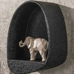 Licorice Wandregal 46x34 cm-flüssiges Metall