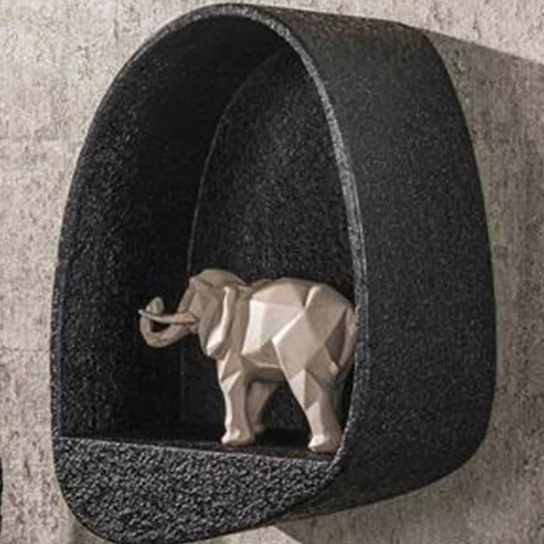 Licorice Wandregal 46x34 cm-flüssiges Metall