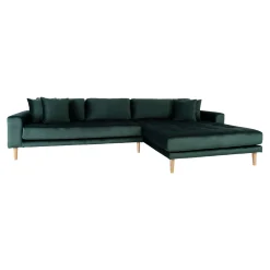House Nordic Lido Ecksofa rechts - 290x170x76cm - dunkeler Samt