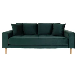 House Nordic Lido 2.5 Sitzer Sofa in dunkelem Samt