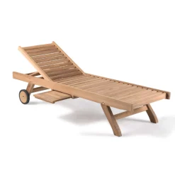 Gescova Liege Oxford Sunlounger - Massiv Teakholz -