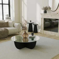 Emob Lily Couchtisch | GEHÄRTETES GLAS |