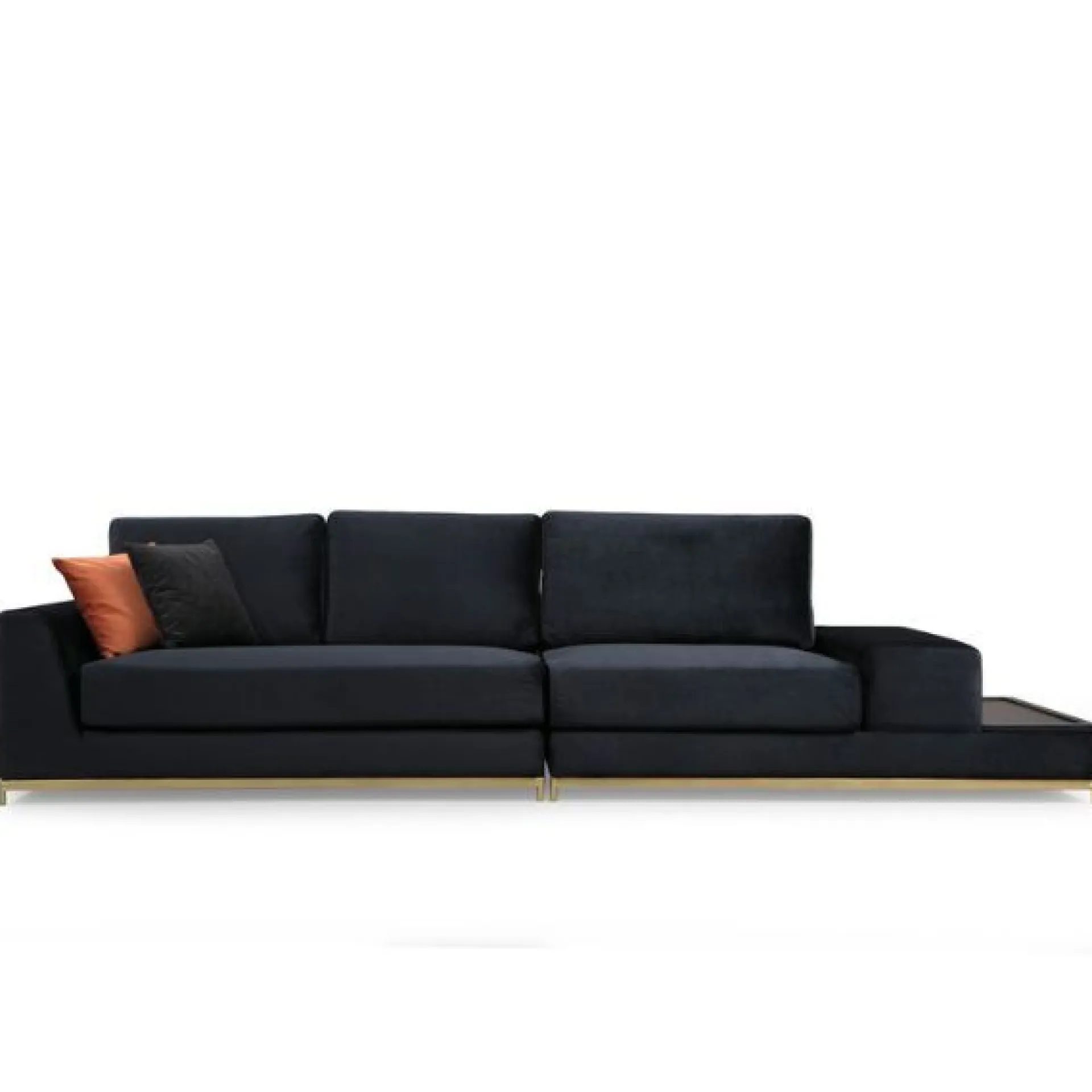 Emob Line 4-Sitzer-Sofa | BUCHENHOLZ / SPANPLATTE | , Gold