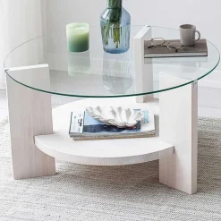Emob Locelso Couchtisch | Gestell aus massivem Kiefernholz |