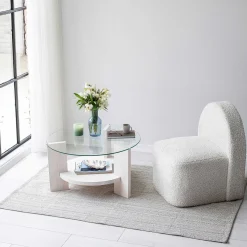 Emob Locelso Couchtisch | Gestell aus massivem Kiefernholz |