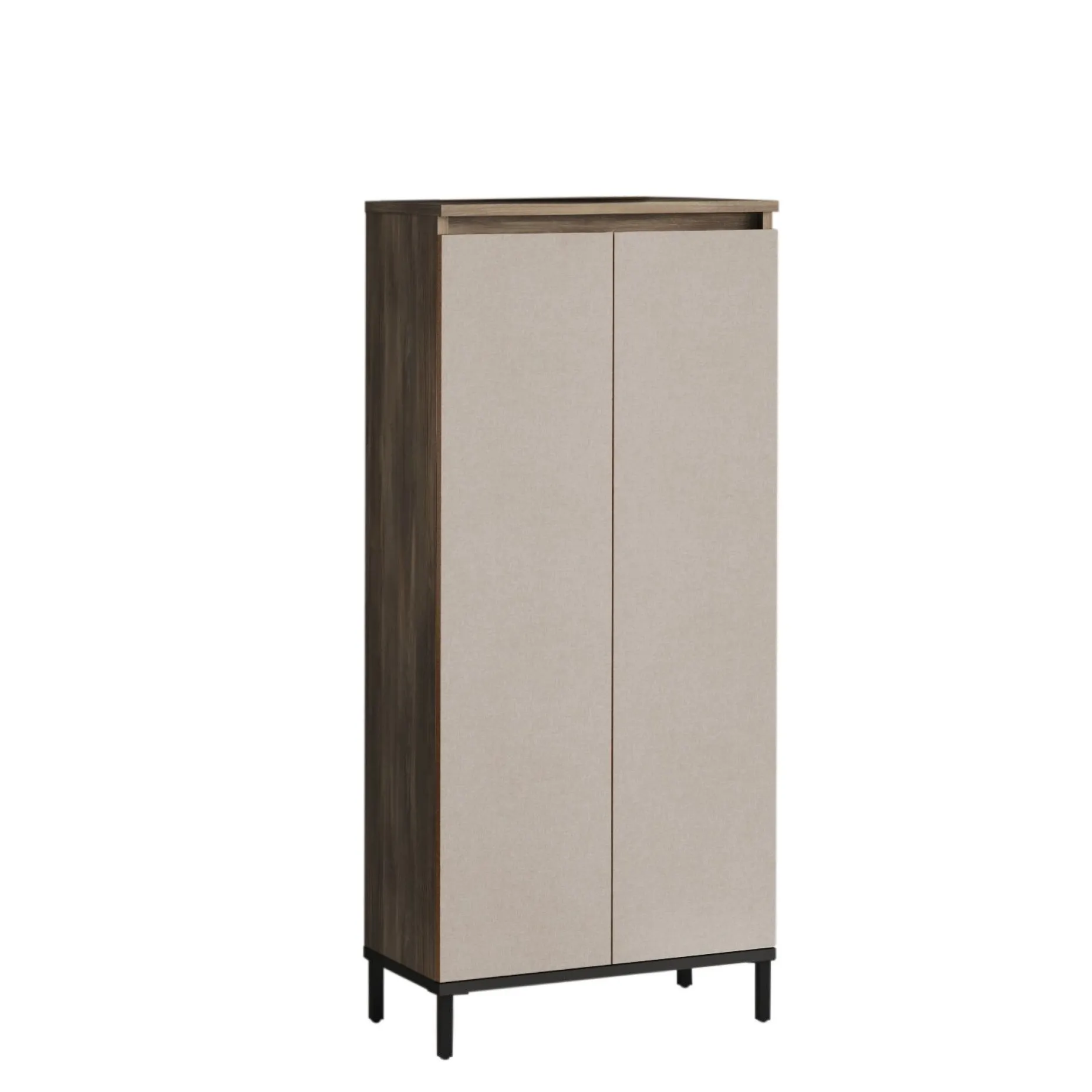 Locelso Mehrzweckschrank 60cm Braun Anthrazit