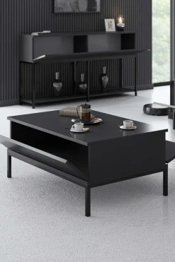 Emob Lord Couchtisch | 100 % MELAMIN | , Schwarz