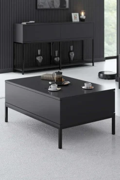 Emob Lord Couchtisch | 100 % MELAMIN | , Schwarz