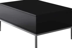 Emob Lord Couchtisch | 100 % MELAMIN | Schwarz, Silber
